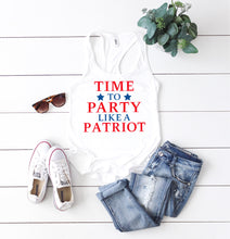 Time to Party like a Patriot Tank top | Southern Sugar Studio